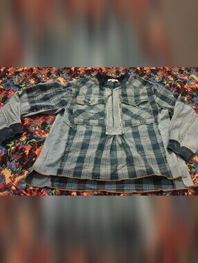 Chelsea & Violet Boho Plaid Girls Top